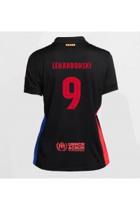 Barcelona Robert Lewandowski #9 Voetbaltruitje Uit tenue Dames 2024-25 Korte Mouw